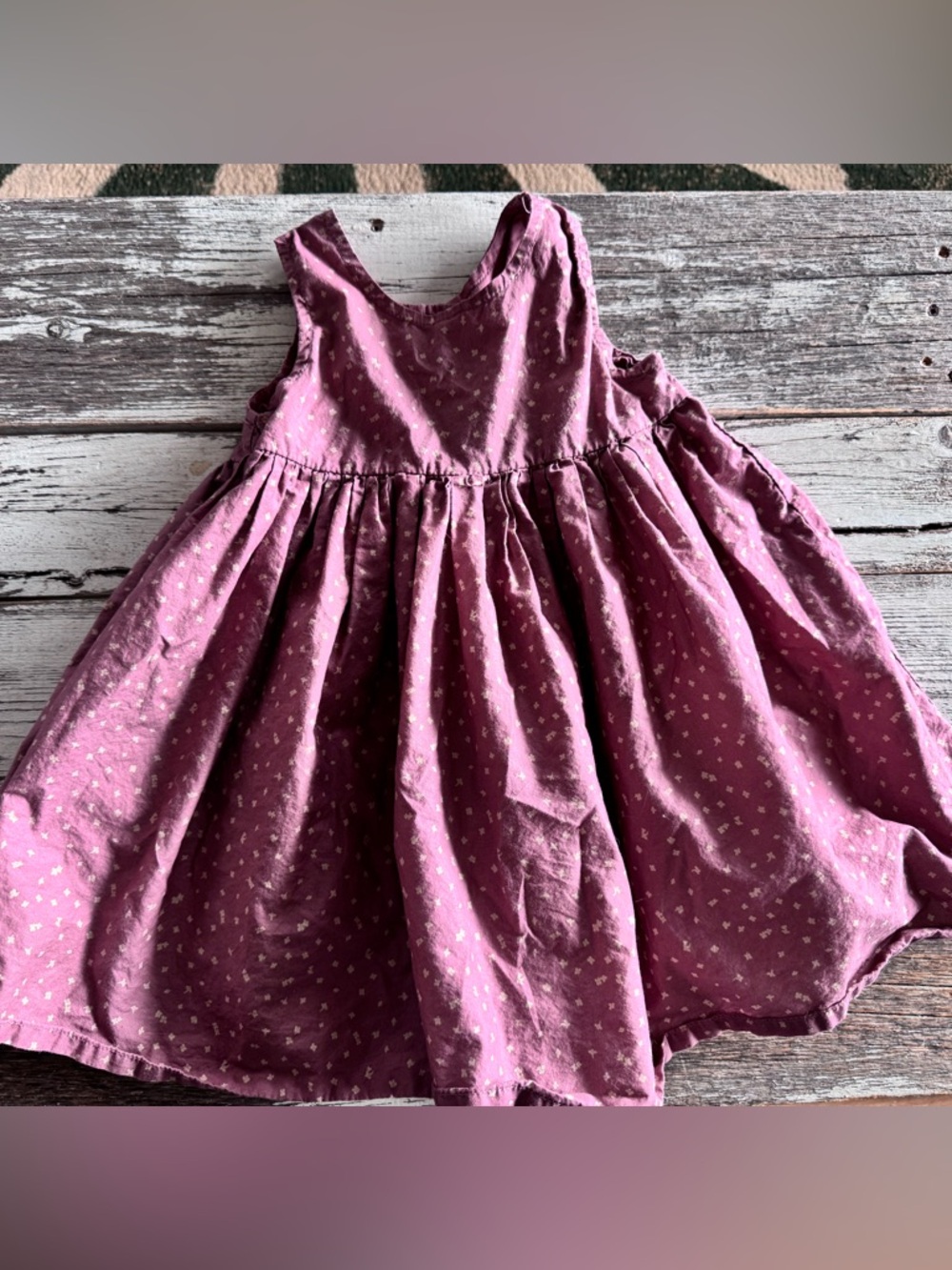 2T Wheat Girls' Pink Floral organic Cotton Dress